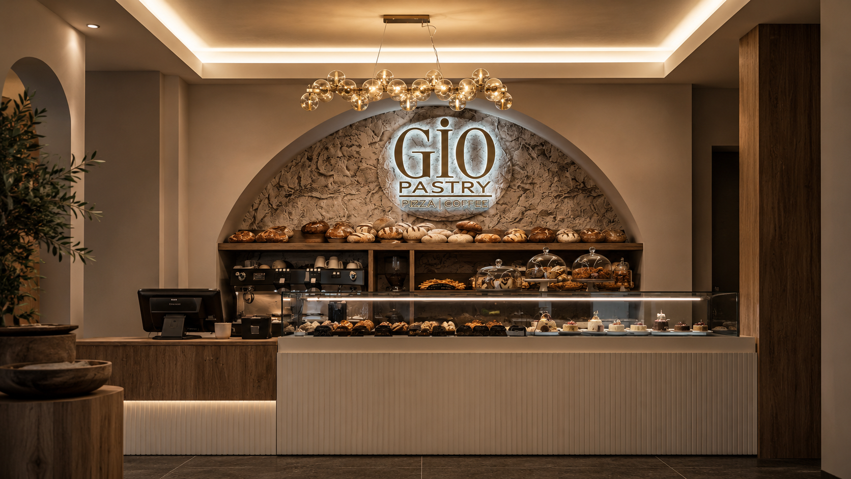 Interiorul GIO Pastry — Str. Nicolae Bălcescu 12, Bacău