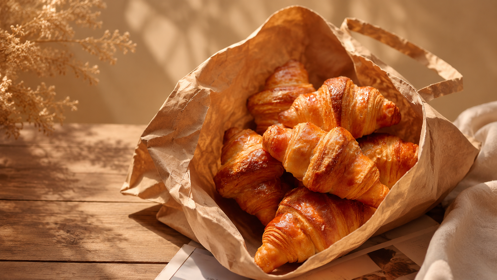 Patiserie — foietaj, croissante